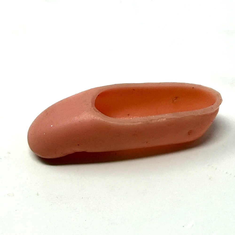 Vintage Barbie Pink Ballet Slipper Doll Shoe Replacement Accessory Marked Korea